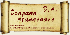 Dragana Atanasović vizit kartica